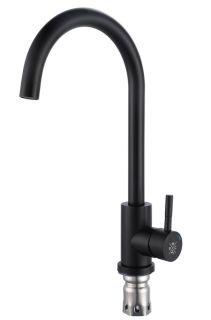 Смеситель для кухни РМС SUS124BL-017F чёрный